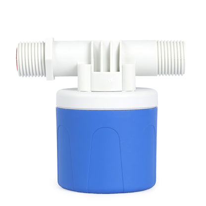 Automatisk vandflyderventilsæt – justerbar top-/sideindløb, 1/2", 3/4", 1" adaptere – 2-pak