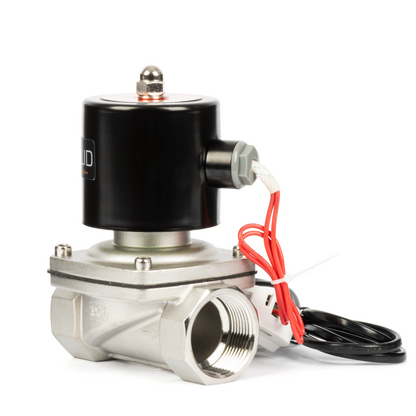 Stainless Steel Solenoid Valve 1-1/4" - 110V AC Smart Wi-Fi APP-Controlled Normally Closed