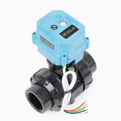 1-1/2" Proportional Motorized Ball Valve, UPVC Modulating Flow Control Valve, 4-20mA Input/Feedback, DC 12-24V, 5-Wire, IP67 Full Port for HVAC Automation