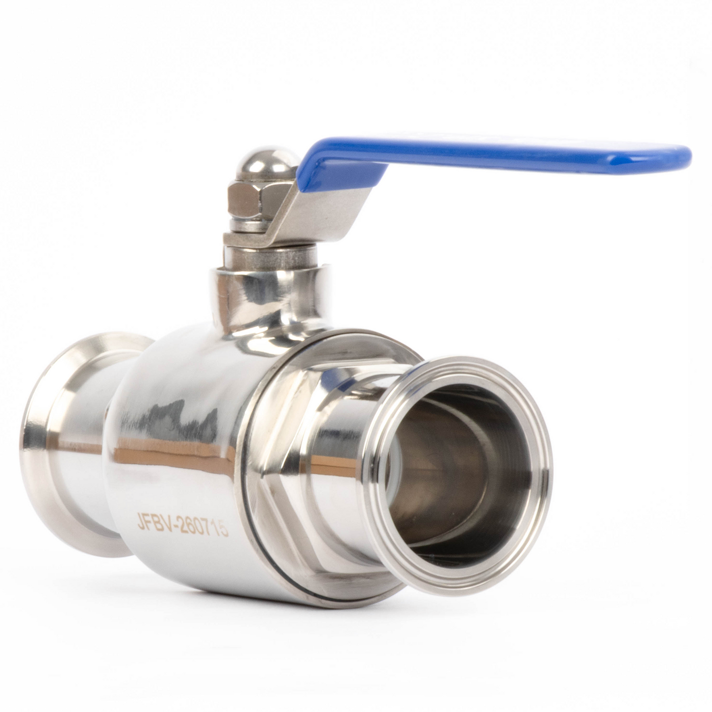 2" Tri Clamp Ball Valve 304 Stainless Steel (2" Tube OD) with 2 Silicone Gaskets