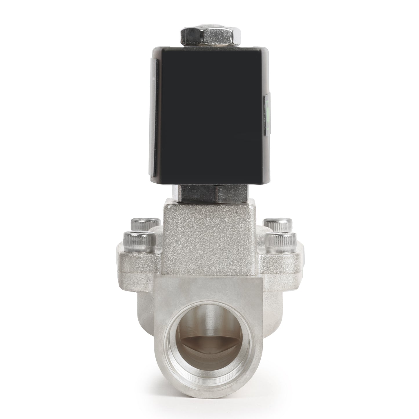 3/4" Stainless Steel  Solenoid Valve - 24V AC, Normally Closed, 4.4-232 PSI, VITON Seal