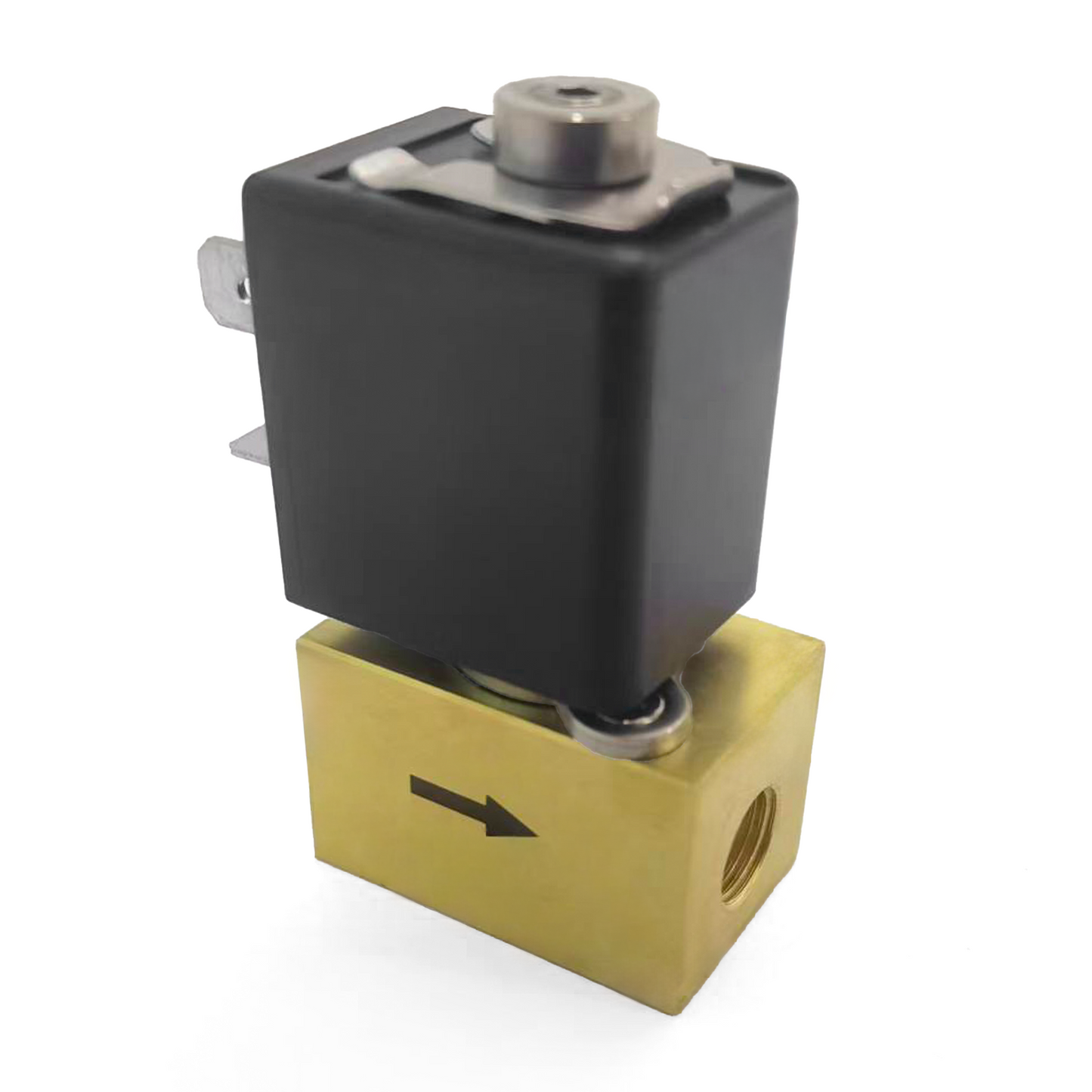 Direct Acting Proportional Solenoid Valve - 1/8" Brass, High Pressure Differential, 24V DC, Normally Closed, VITON Seal
