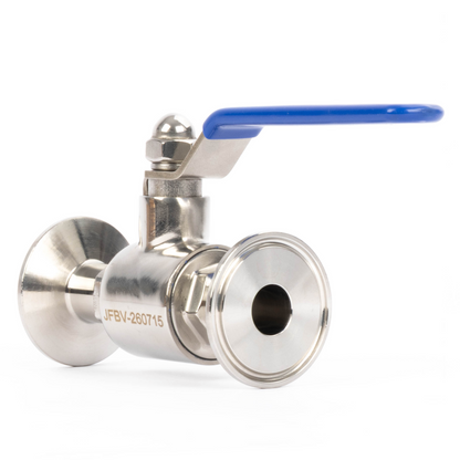 1-1/2" Tri Clamp Ball Valve 304 Stainless Steel (3/4" Tube OD) with 2 Silicone Gaskets