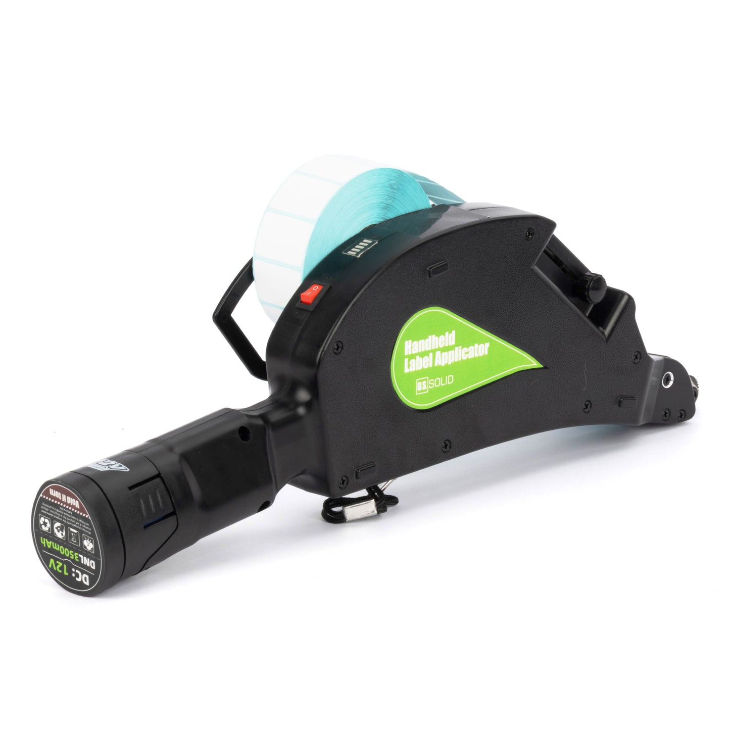 Applicatore di etichette portatile a batteria - Dispenser di etichette adesive senza fili per rotoli prestampati da 15-80 mm