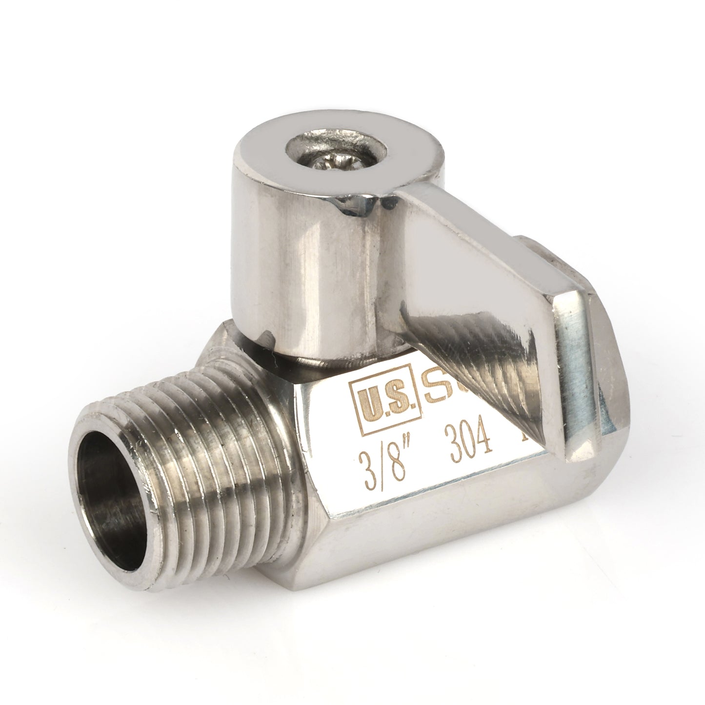 3/8" Mini Küresel Vana 304 Paslanmaz Çelik Dişi × Erkek Dişli 2 Adet