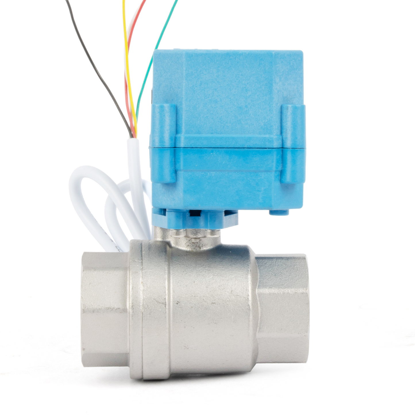 Injap Bola Bermotor Berkadar 1" - Keluli Tahan Karat, DC 9–24V, 5-Wayar dengan Penunjuk Kedudukan, IP67, Port Penuh