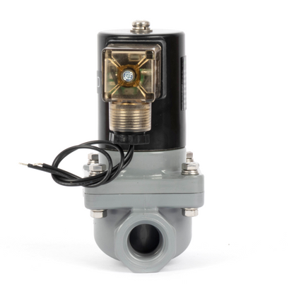 Korozyona Dayanıklı Solenoid Vana - 1/2" CPVC, 12V DC, Normalde Kapalı, VITON Conta