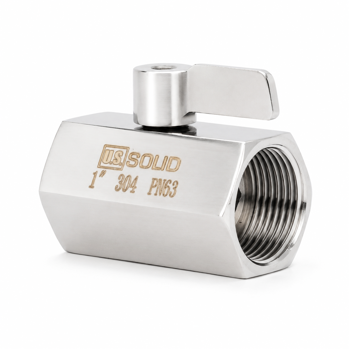 1" Mini Ball Valve 304 Stainless Steel Female Thread 2PCS