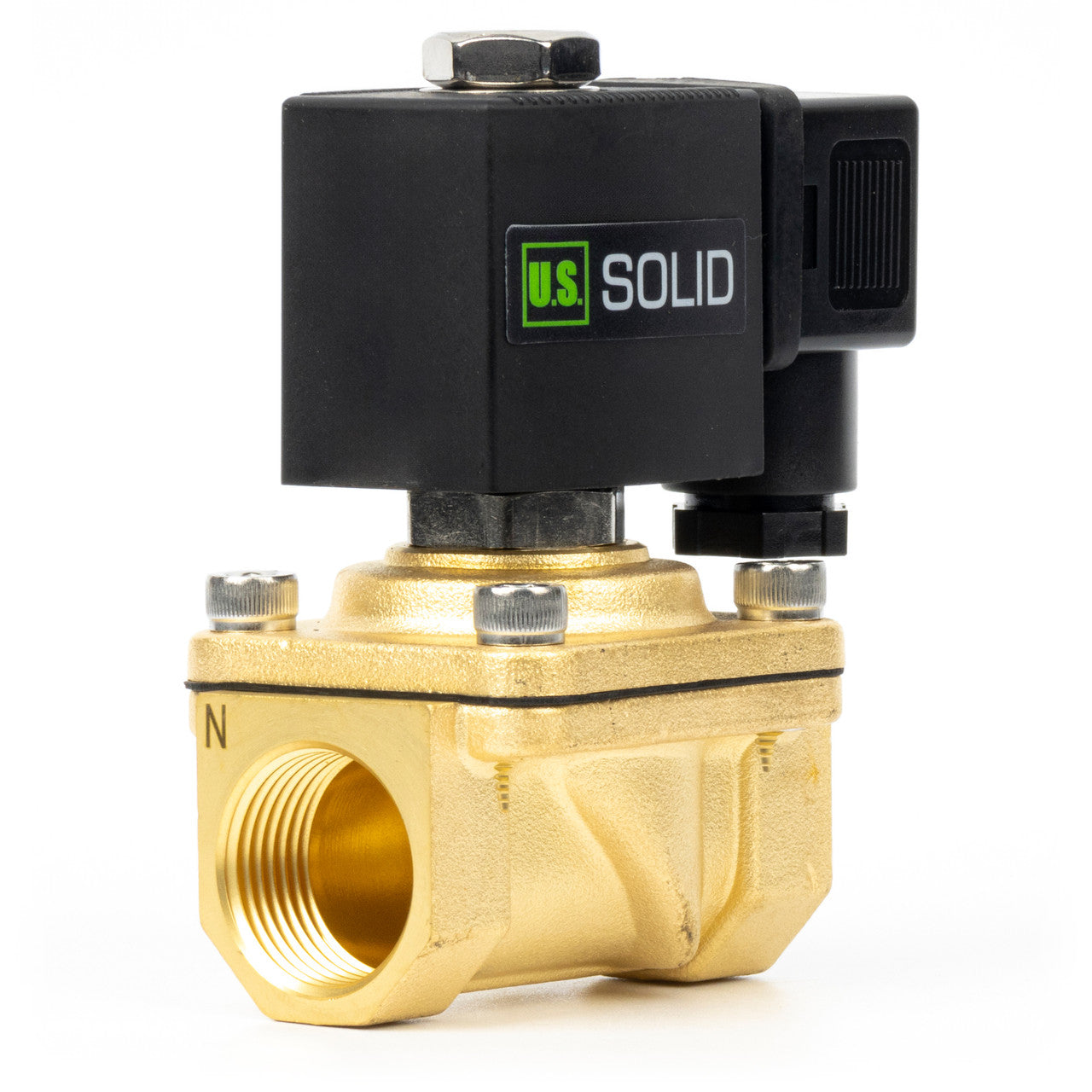 3/4" Solenoid Valve - Brass 110V AC Normally Closed with Viton Seal, Junction Box Type