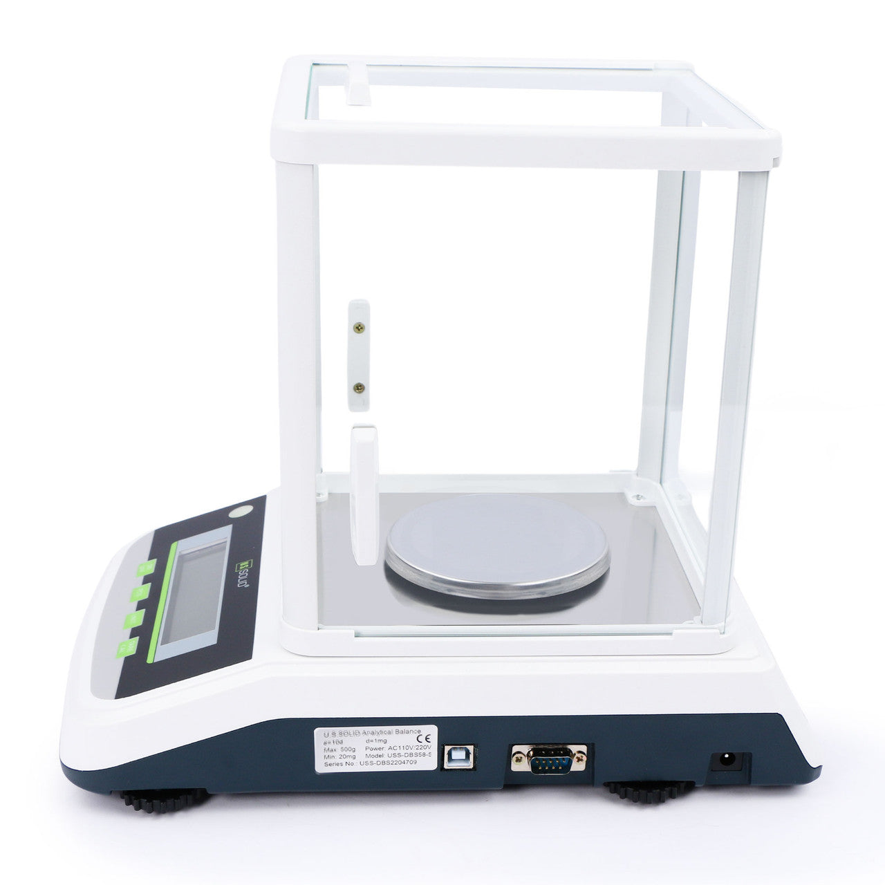 U.S. Solid 100 x 0.001g Analytical Balance, 1 mg Digital Precision Lab Scale with 2 LCD Screens, RS232 and USB Interface