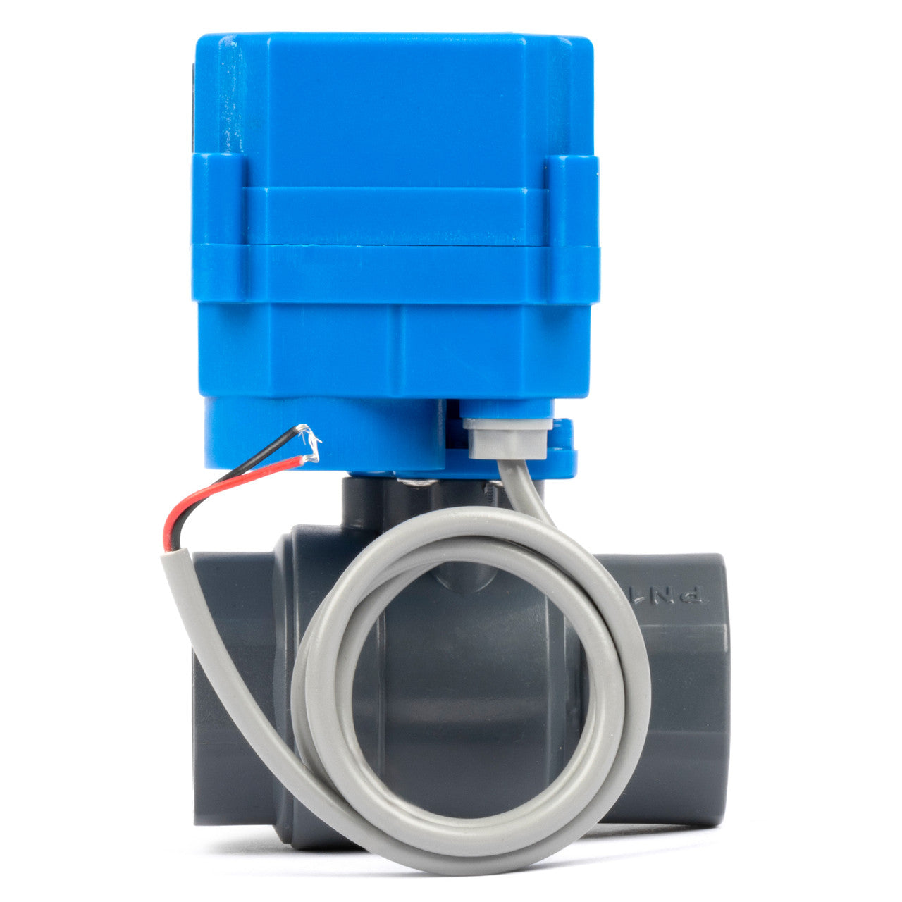 3/4” UPVC Motorized Ball Valve - 110V AC Plastic Electrical Ball Valve with Full Port, 2 Wire Auto Return, Normally Closed