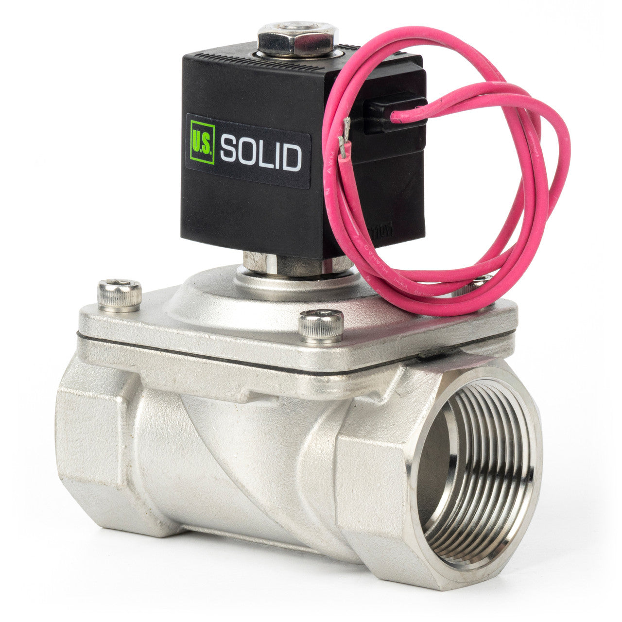 1-1/4" Solenoid Valve - Stainless Steel 110V AC Normally Closed with Viton Seal