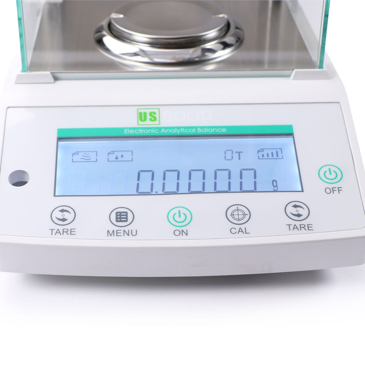 U.S. Solid 220 x 0.0001g Analytical Balance, 0.1 mg Lab Balance Digital Precision Scale - for Powder Types & Liquid, 3UNITS