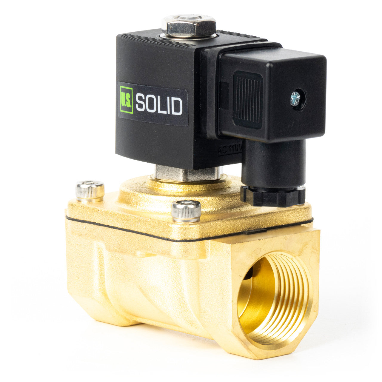 1" Solenoid Valve - Brass110V AC Normally Closed with Viton Seal, Junction Box Type