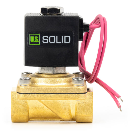 1/2" Solenoid Valve - Brass 110V AC Normally Closed with Viton Seal