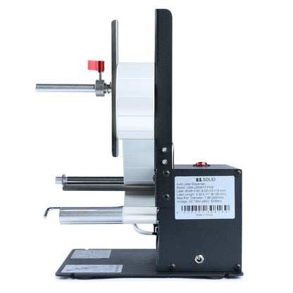 Dispensador automático de etiquetas US Solid para etiquetas transparentes y opacas, ancho de 10 a 115 mm