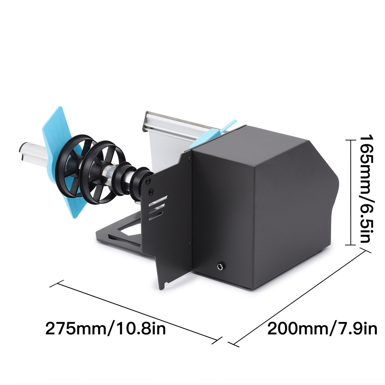 U.S. Solid Automatic Label Dispenser for Long Translucent and Opaque Labels Rolls and Fan-fold Labels, 5-180 MM Width, Max. Roll Diameter 280 MM