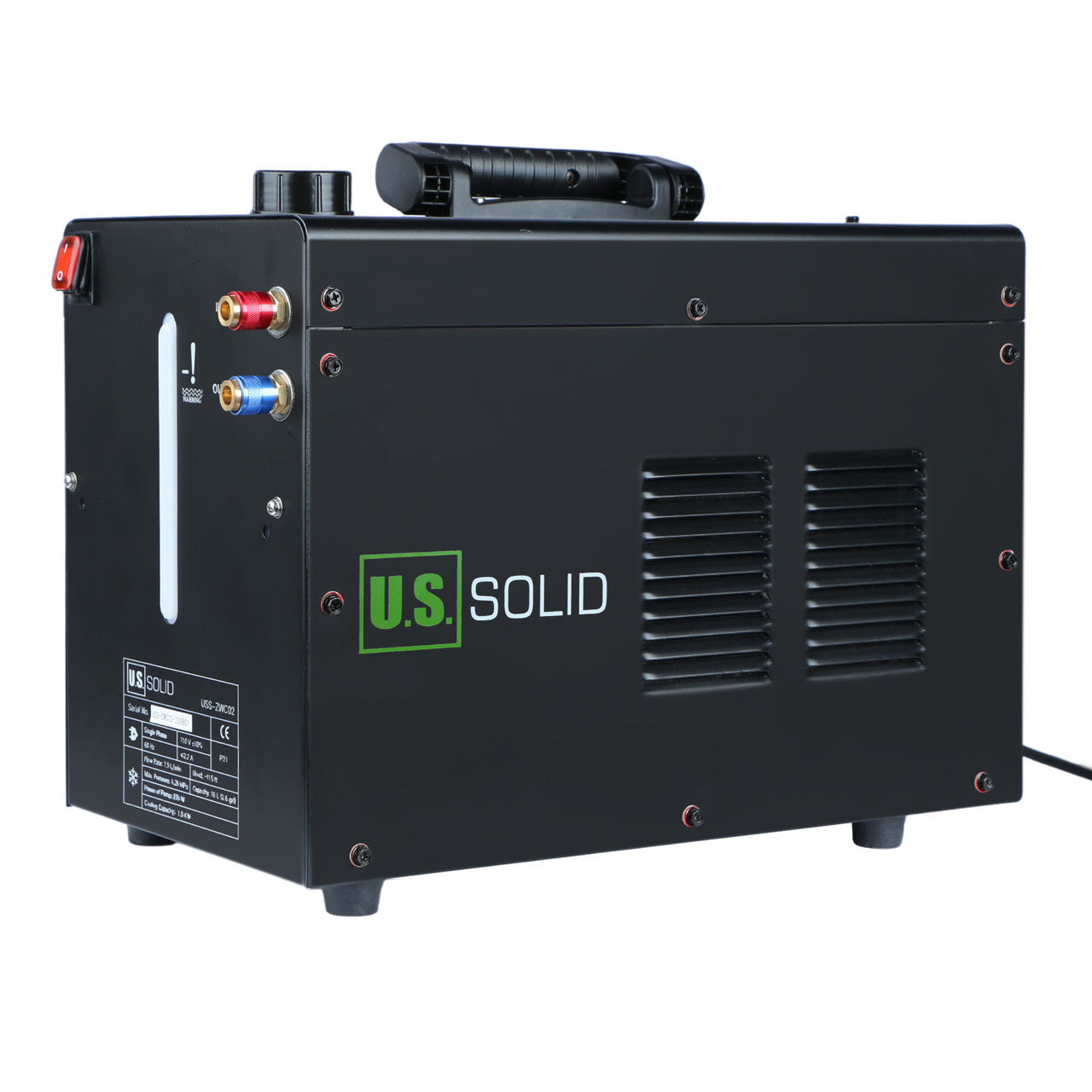 U.S. Solid 10L Tig Water Cooler, 2.6gal TIG MIG Welder Torch Water Cooling Machine, 1.5KW Cooling Capacity, 0.33MPA, with Superior Cooling Effect and User-Friendly Feature