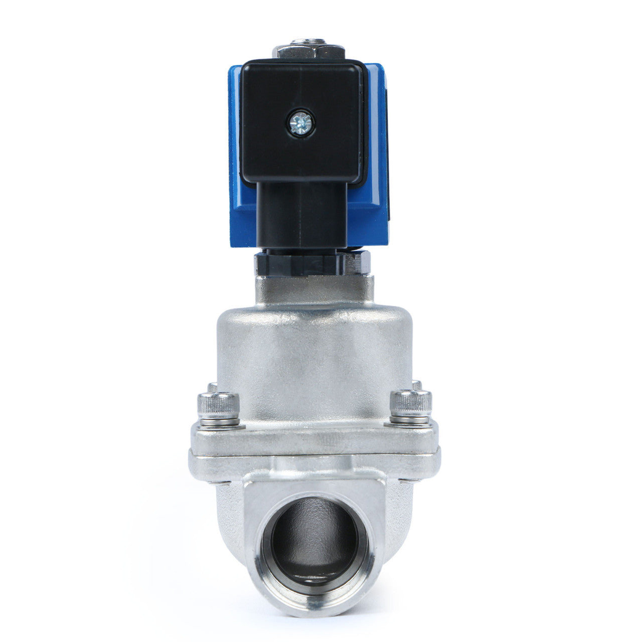 High Pressure Solenoid Valve - 3/4" Stainless Steel 100 bar, 12V DC High-Pressure High-Temperature Resistance Solenoid Valve, 248℉