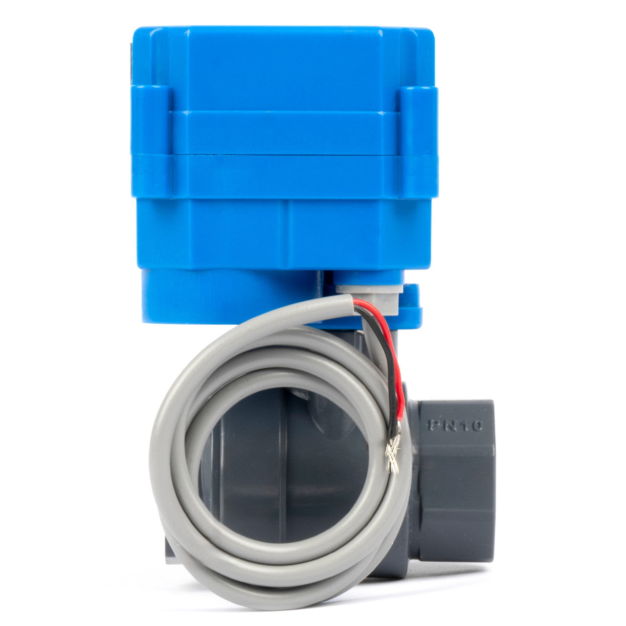 1/2" UPVC Motorized Ball Valve - Normally Open 9-36V AC/DC Plastic Electrical Ball Valve with Full Port, 2 Wire Auto Return