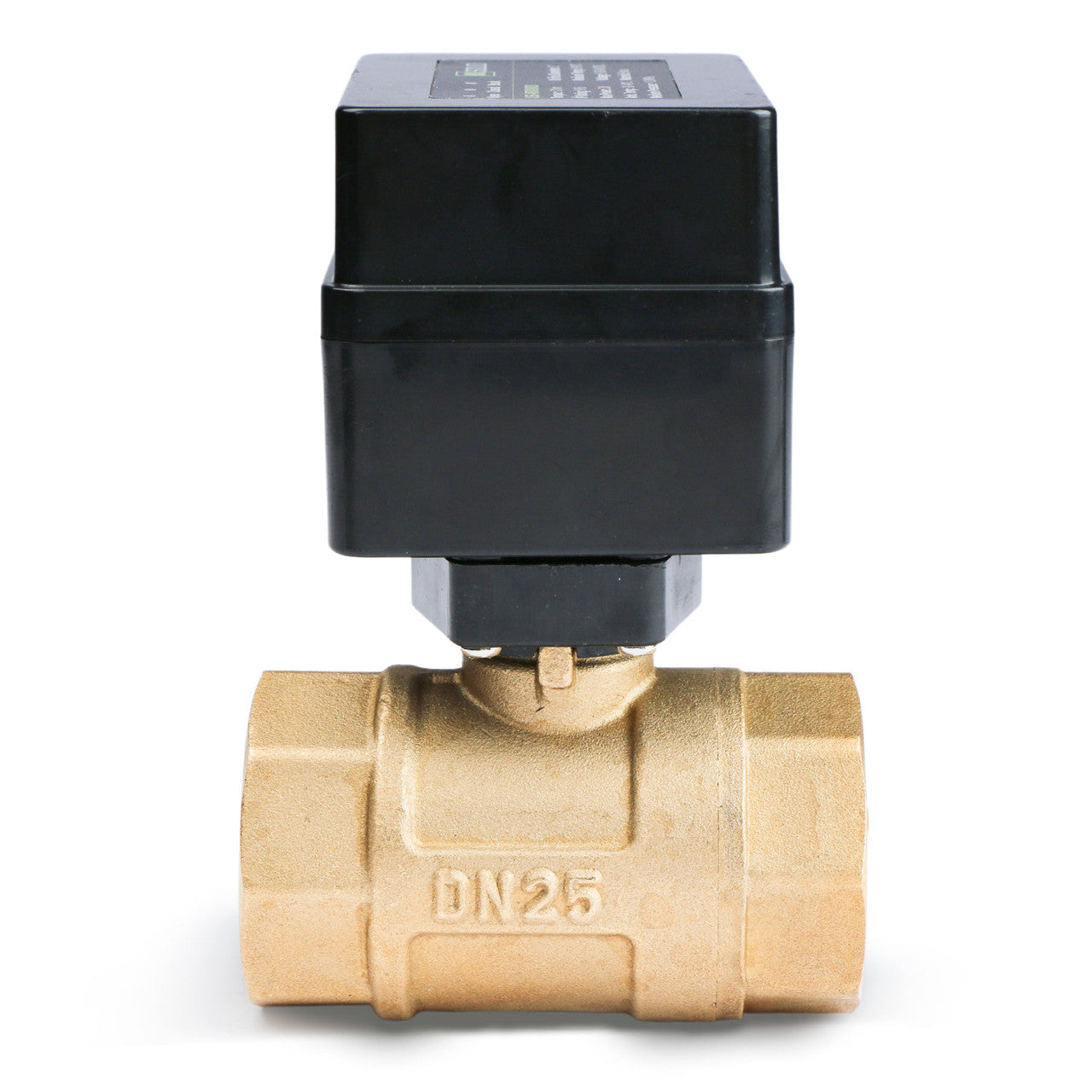 1" Motorized Ball Valve - Brass Electric Ball Valve with 3 Indicator Lights - 2 Wire Auto Return, Normally Open, 9-36V AC/DC by U.S. Solid