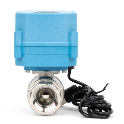 Έξυπνη μηχανοκίνητη μπάλα WiFi 3/4" 2 κατευθύνσεων από ανοξείδωτο ατσάλι, τροφοδοσία USB, ένδειξη κατάστασης LED, πιστοποίηση NSF