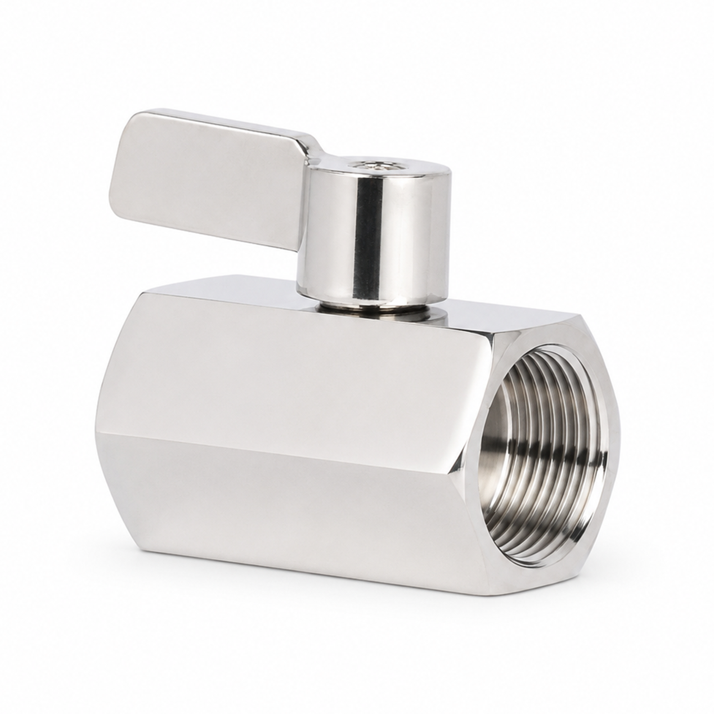 3/4" Mini Ball Valve 304 Stainless Steel Female Thread 2PCS