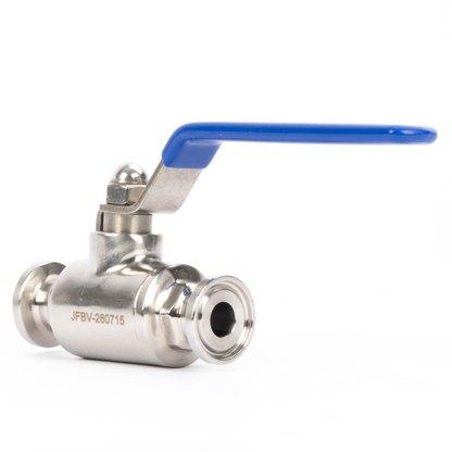 1/2" Tri Clamp Ball Valve 304 Stainless Steel (1/2" Tube OD) with 2 Silicone Gaskets