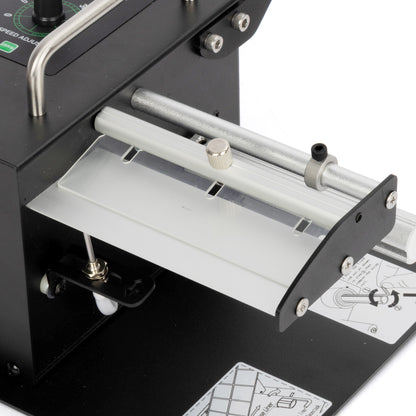 Automatische labeldispenser – 0-9999 teller, hoge snelheid voor transparante en ondoorzichtige stickerrollen van 12,4 cm breed