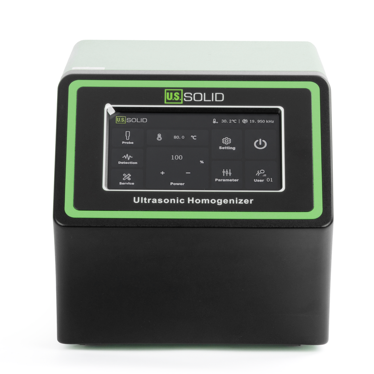 U.S. Solid Ultralydshomogenisator - 950 W, 50-1200 ml, laboratoriecellebryder og mixer, sonikator, berøringsskærm