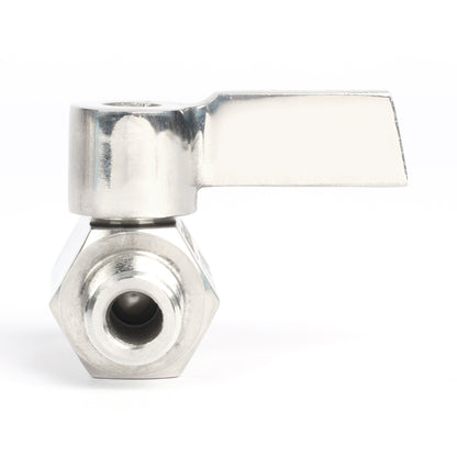 U.S. Solid 2个 1/4" 迷你球阀 304 不锈钢 内螺纹 × 外螺纹 NPT 螺纹