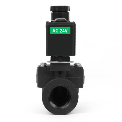 1/2인치 스테인리스 스틸 솔레노이드 밸브 - 110V/220V AC, 상시 개방형, 4.4-232 PSI, VITON 씰