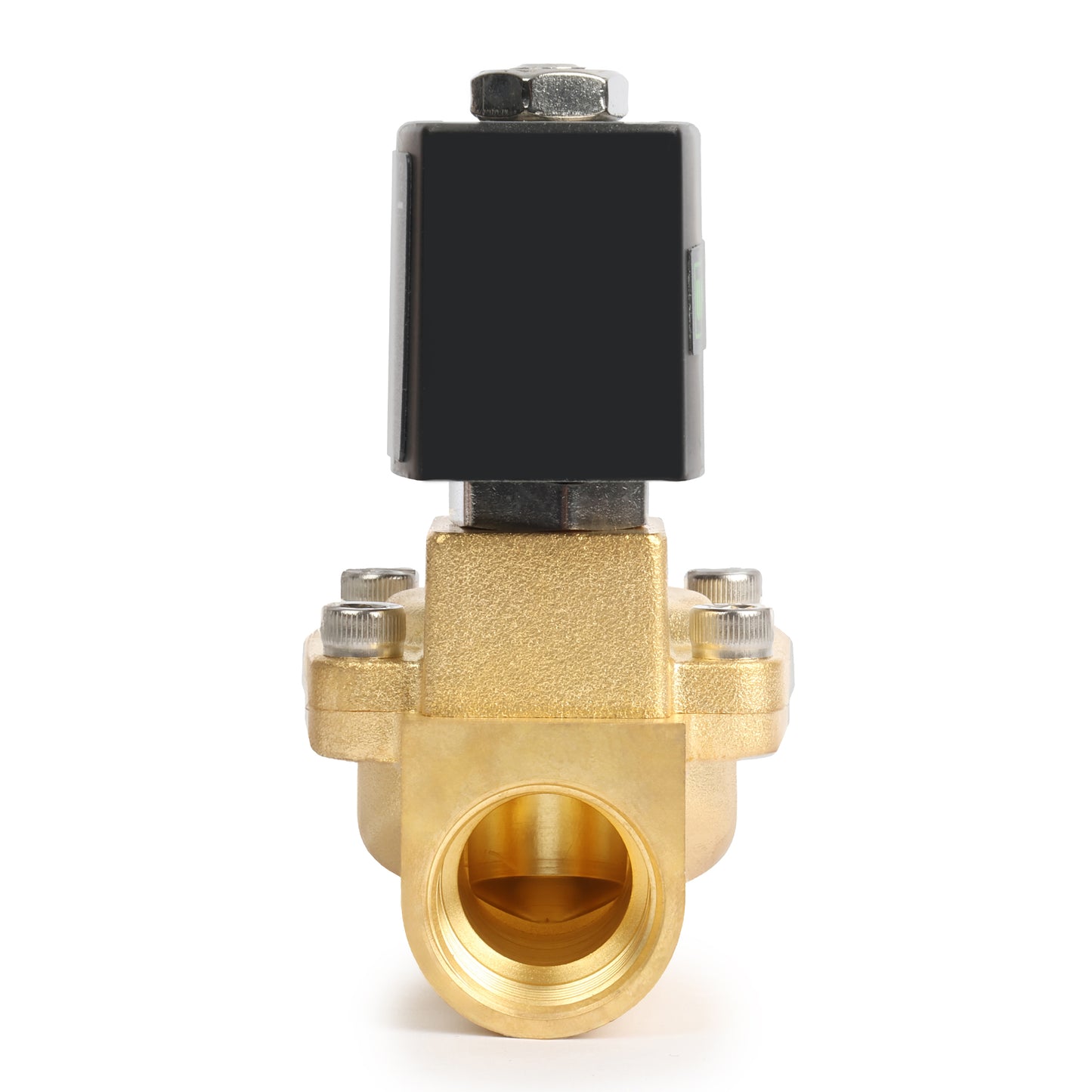 3/4" Brass  Solenoid Valve - 24V AC, Normally Closed, 4.4-232 PSI, VITON Seal