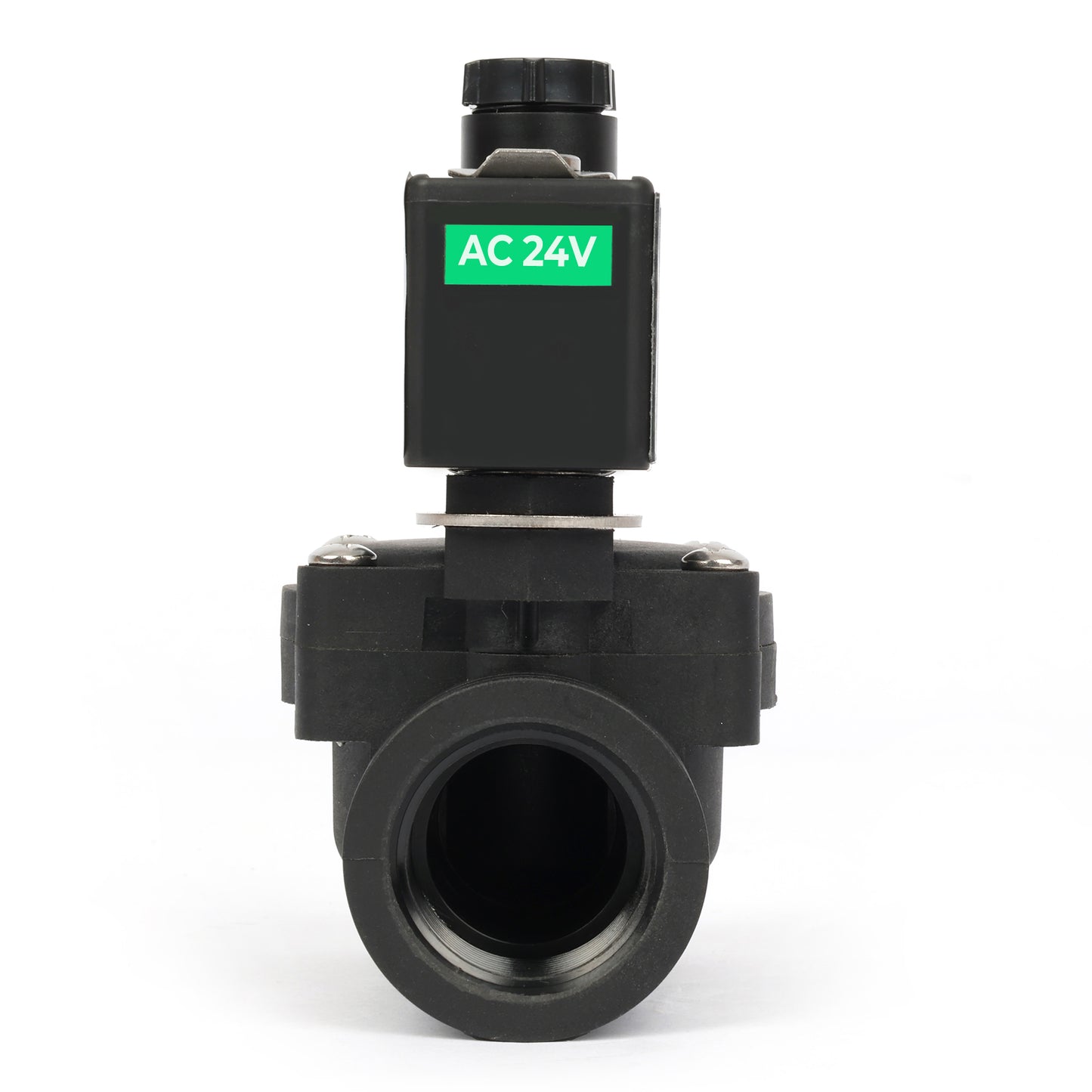 1/2인치 스테인리스 스틸 솔레노이드 밸브 - 110V/220V AC, 상시 개방형, 4.4-232 PSI, VITON 씰