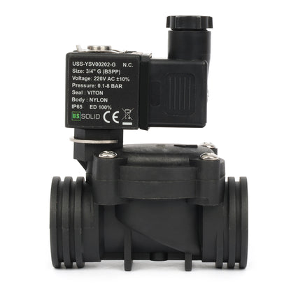 1/2인치 스테인리스 스틸 솔레노이드 밸브 - 110V/220V AC, 상시 개방형, 4.4-232 PSI, VITON 씰