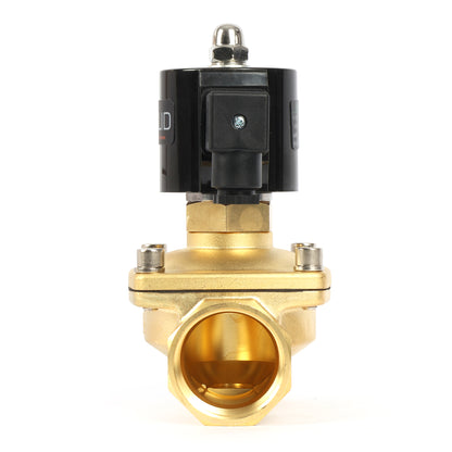 1-1/2"-Magnetventil – 110 V Wechselstrom, elektrisches Messing-Magnetventil, normalerweise offen, VITON-Dichtung