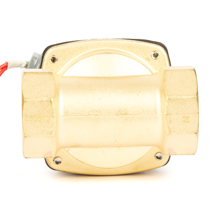 Brass Solenoid Valve 1-1/2" - 110V AC Smart Wi-Fi APP-Controlled Normally Closed
