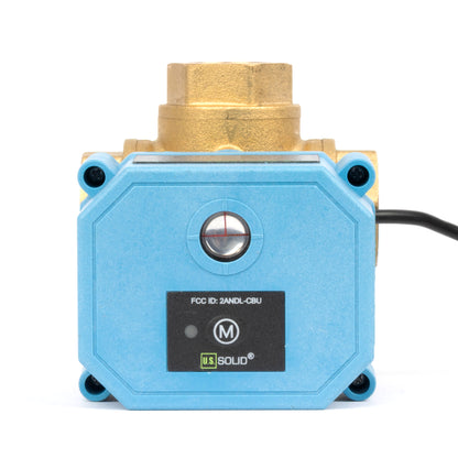 Έξυπνη σφαιρική βαλβίδα WiFi 1/2" με κινητήρα για, 3-οδη ορειχάλκινη 4-θέσης, τροφοδοσία USB, ένδειξη κατάστασης LED, παράθυρο κατεύθυνσης ροής