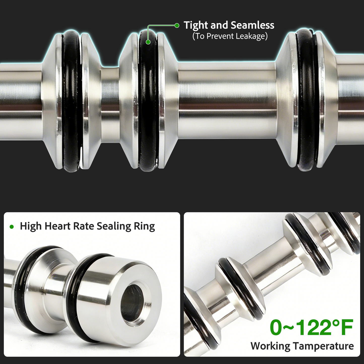 U.S. Solid 1/4인치 5방향 2위치 공압 솔레노이드 밸브, DC 12V, 상시 닫힘, 부속품 및 소음기 포함