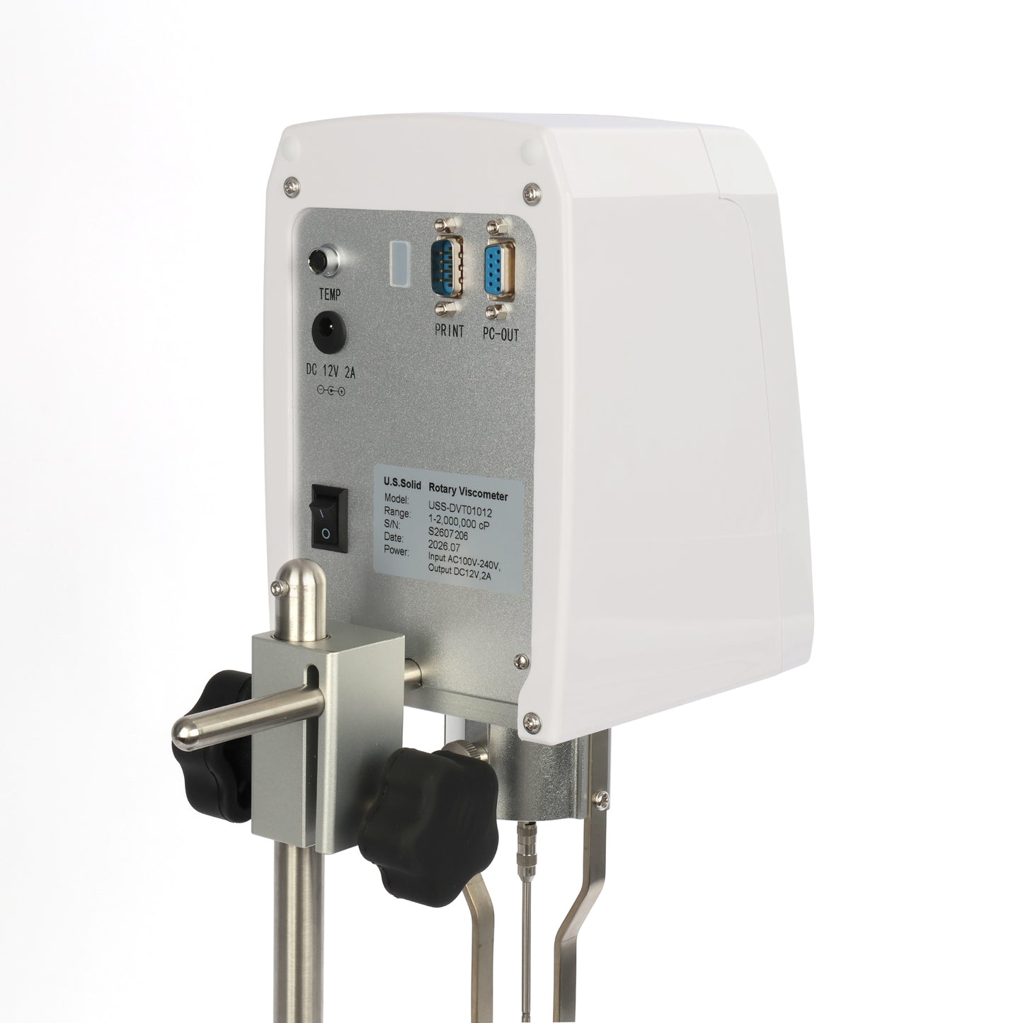 Rotary Viscometer - 10-2,000,000cP,  Digital LCD Display, 37 Speeds, Auto Scan, Printer/PC Interface