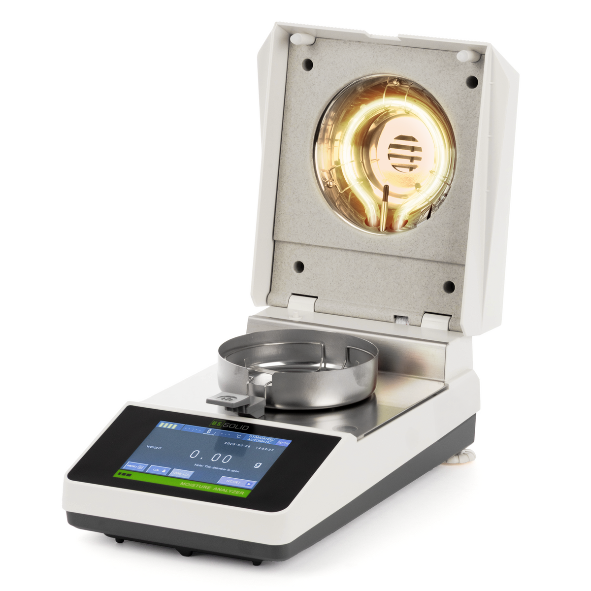 Moisture Analyzer - 0.01 g, 0.1% Readability Moisture Balance, 5-inch ...