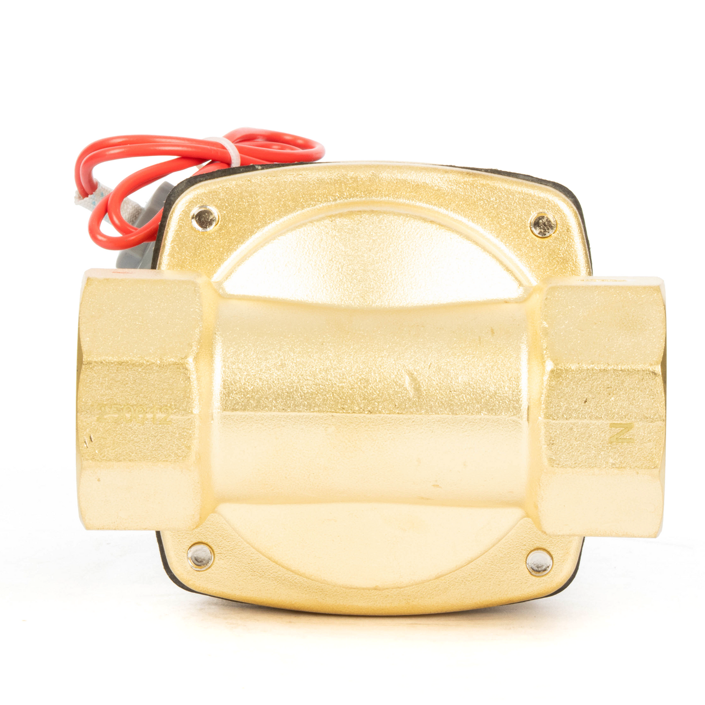 1-1/4" Brass Solenoid Valve - 24V DC Normally Closed, Viton Seal