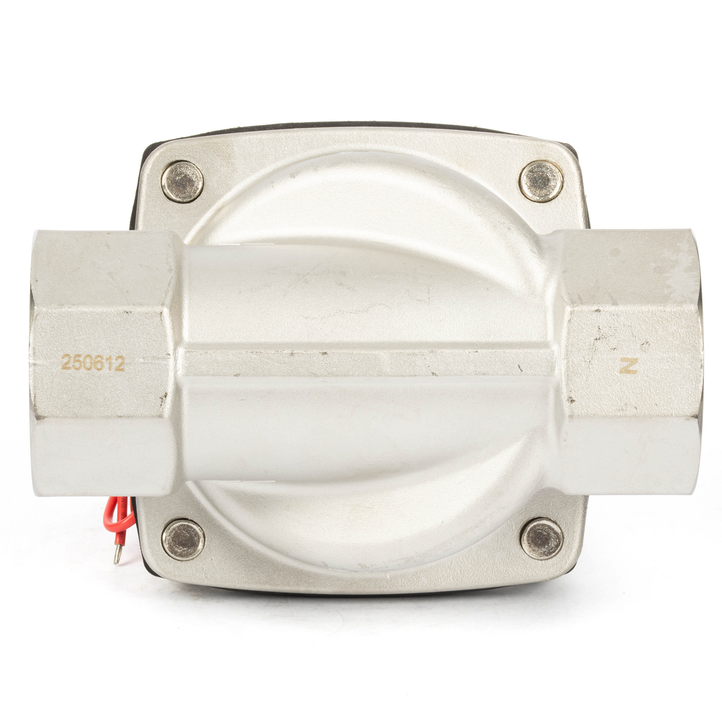 2" Stainless Steel Solenoid Valve - 24V DC Normally Closed, Viton Seal