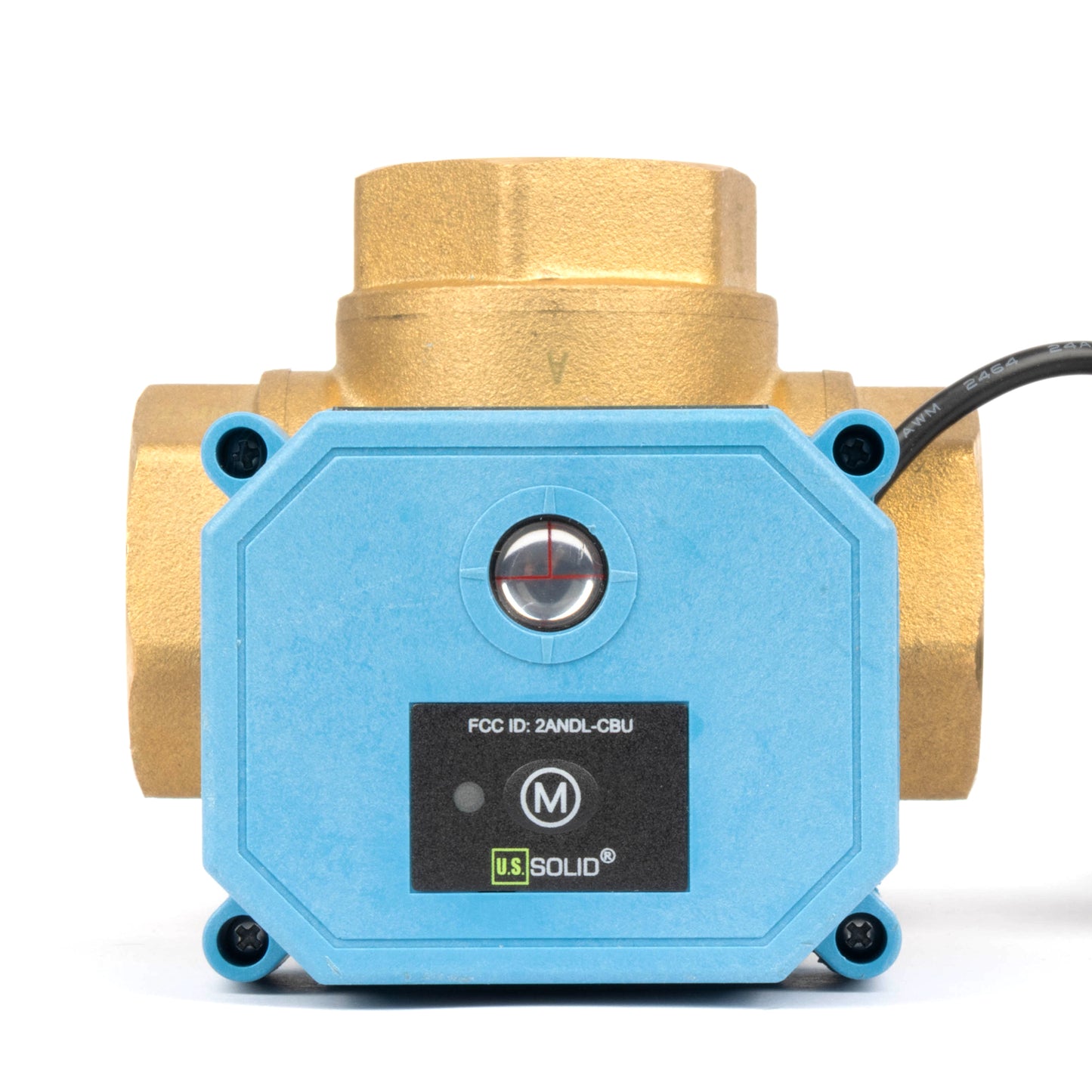 1" WiFi Älykäs moottoroitu palloventtiili, 3-tie 4-asentoinen messinki, USB-virtalähde, LED-tilanilmaisin, virtaussuunnan ikkuna