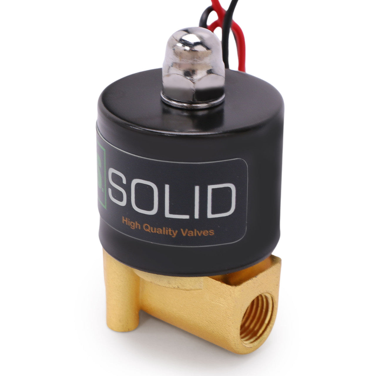 Válvula solenoide sólida estadounidense: válvula solenoide de aleación de zinc de 1/4", 24 V CA, sello NBR