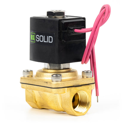 Válvula solenoide de 1/2" - Latón 110 V CA Normalmente cerrada con sello de Viton