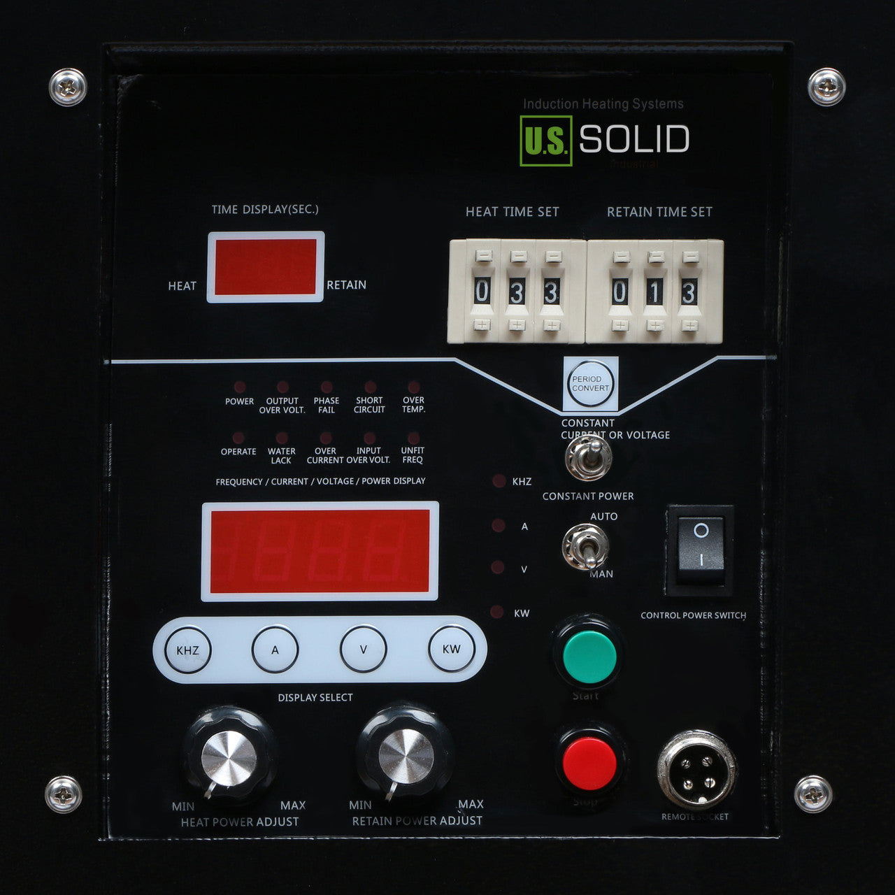 U.S. Solid 6 kW Ultrahochfrequenz-Induktionsheizgerät 500–2200 kHz 180–245 V