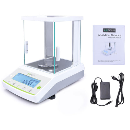 U.S. Solid 1 mg Analytical Balance– Density and Dynamic Weighing,  0.001 g x 1000 g