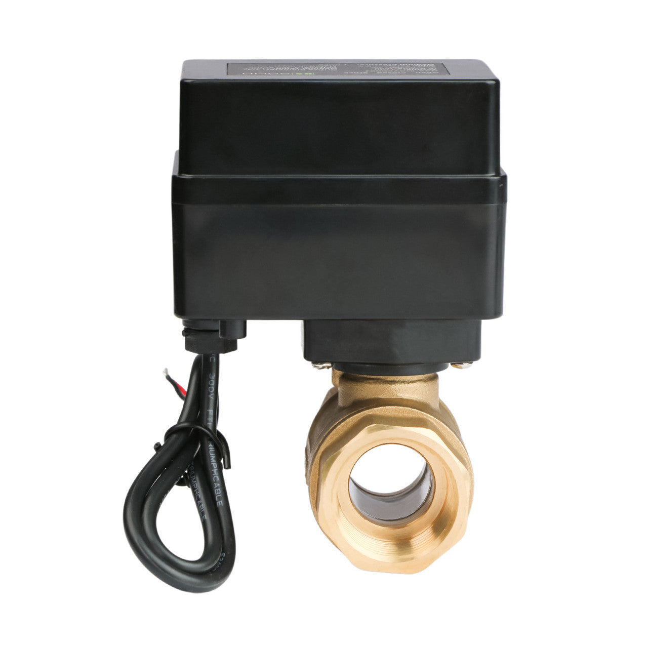 3/4" Motorized Ball Valve - Brass Electric Ball Valve with 3 Indicator Lights - 2 Wire Auto Return, Normally Open, 9-36V AC/DC by U.S. Solid