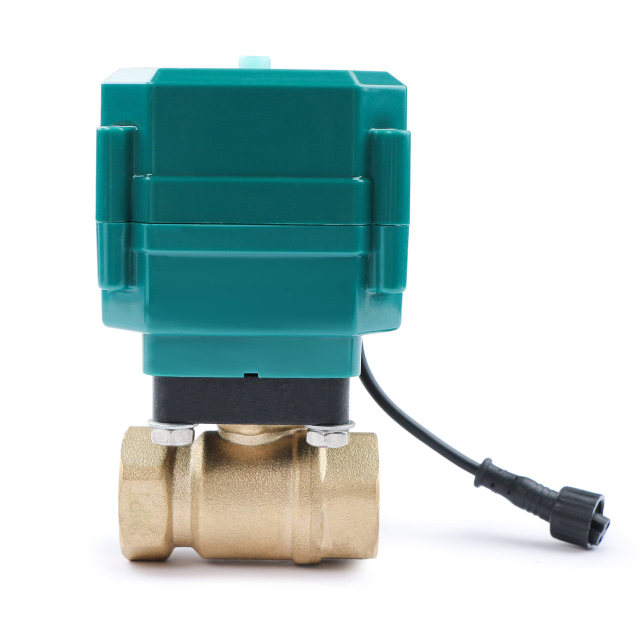 3/4” Smart Motorized Ball Valve – Remote Control Brass Electrical Ball Valve with Manual Switch, 5V DC USB